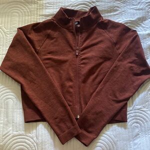 ALPHALETE CROPPED ZIPUP